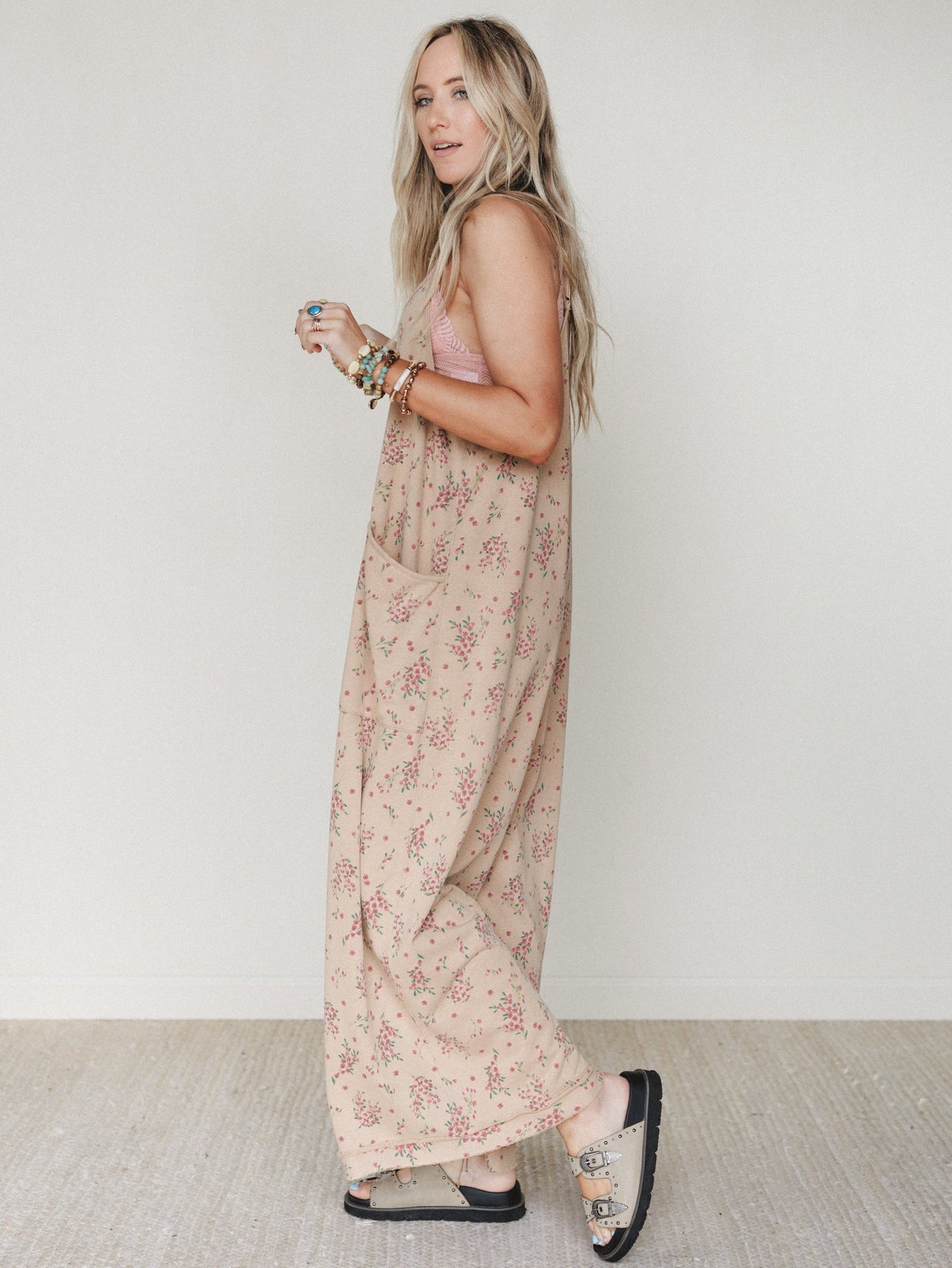 Frills and Frolic Jumpsuit - Khaki