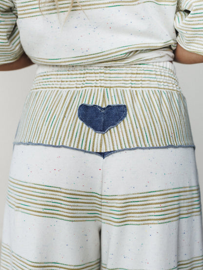 Striped Shores Pants - Olive