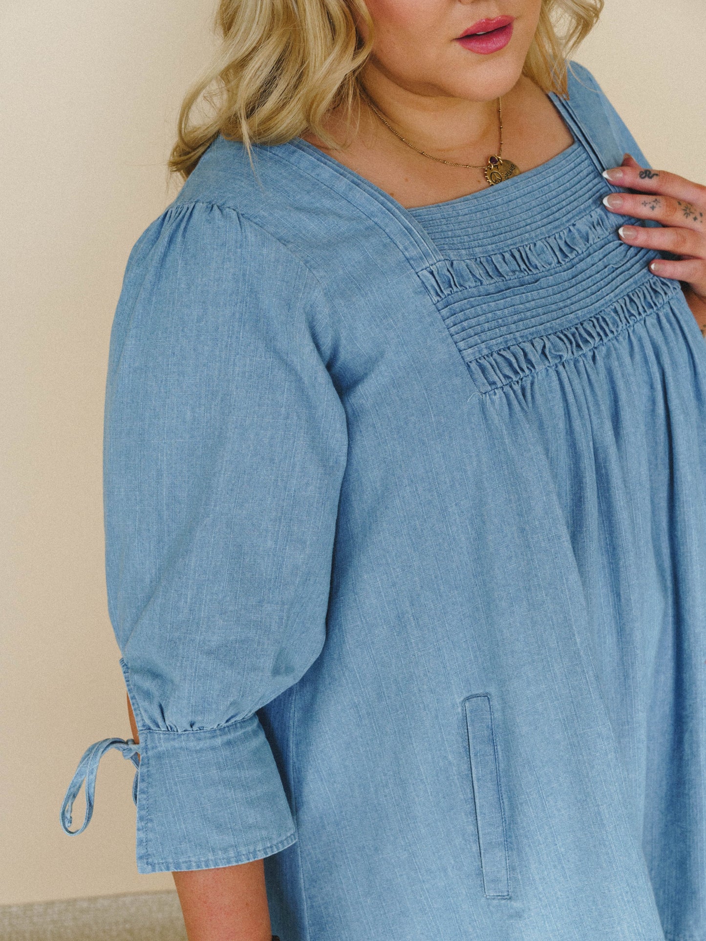Her Journey Dress - Light Denim