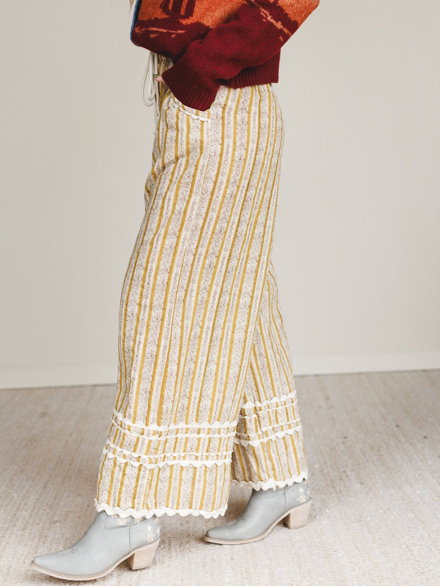 Sweet Country Wide Leg Pants - Mustard