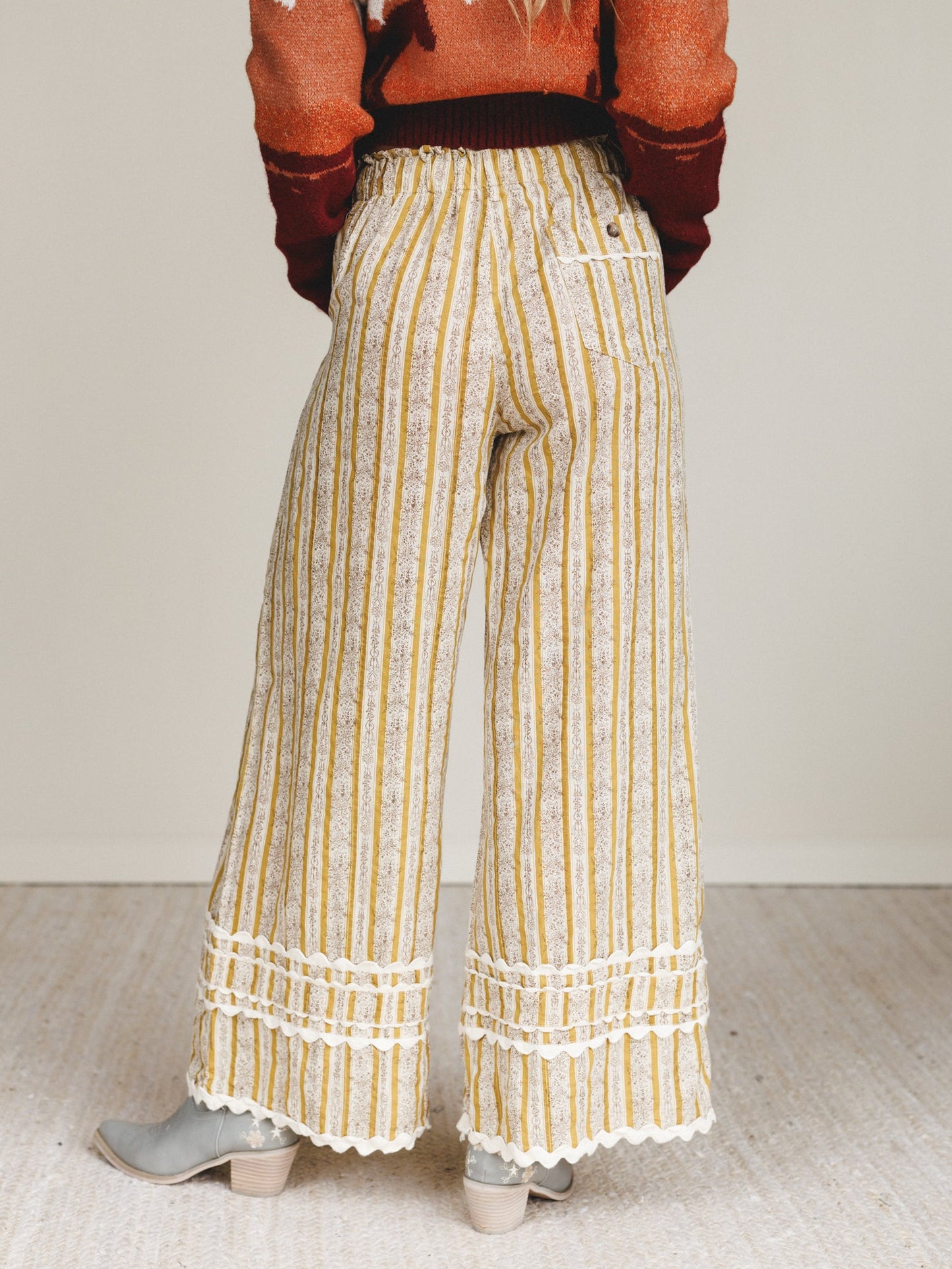 Sweet Country Wide Leg Pants - Mustard