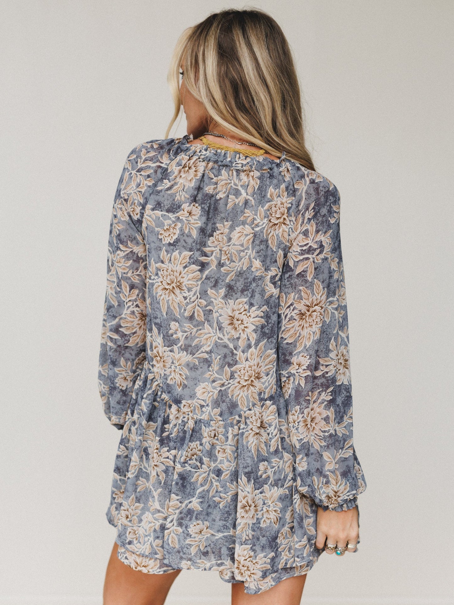 Sunday Forever Floral Romper - Navy