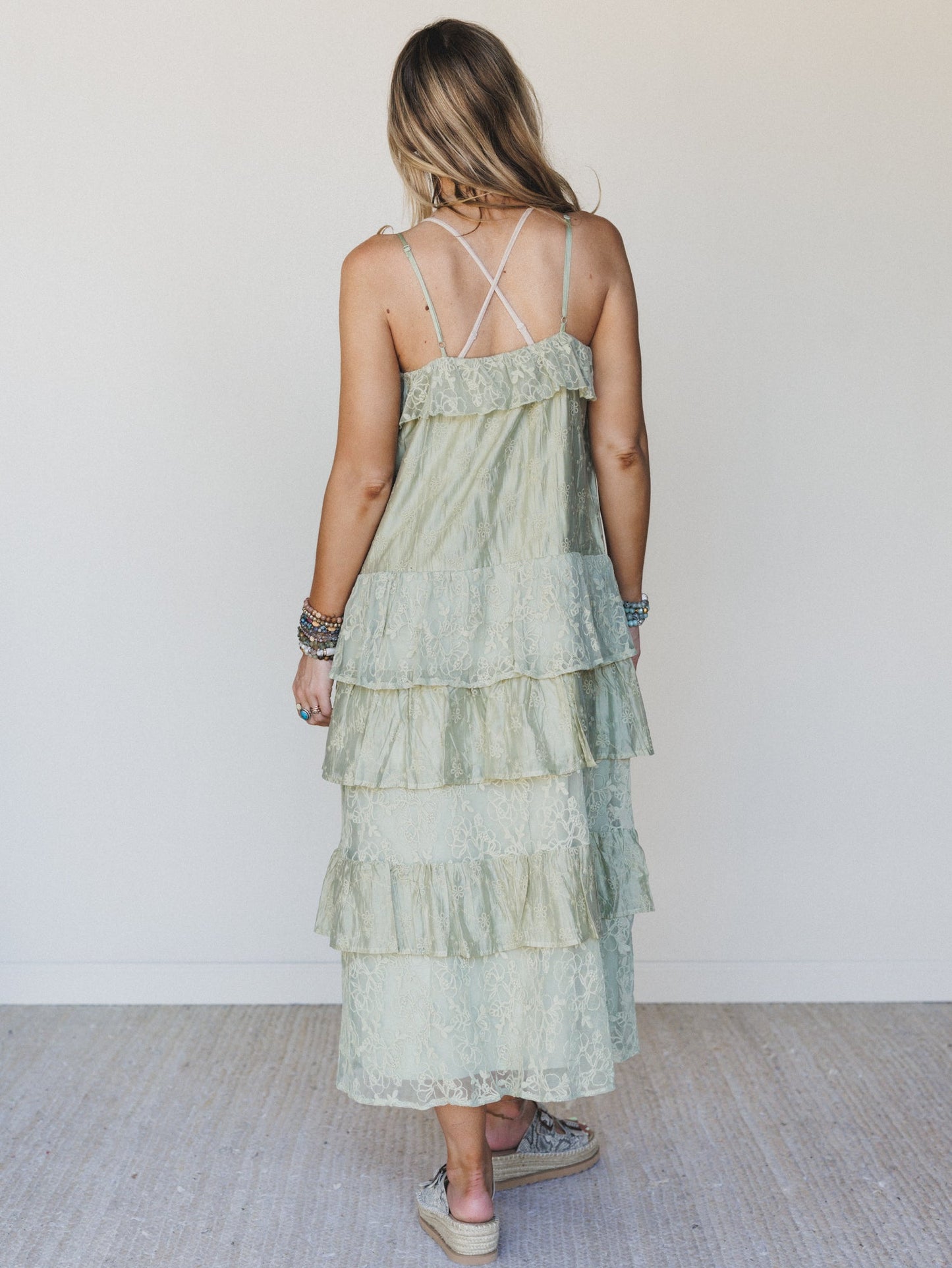 Poems And Stories Dress - Sage Green