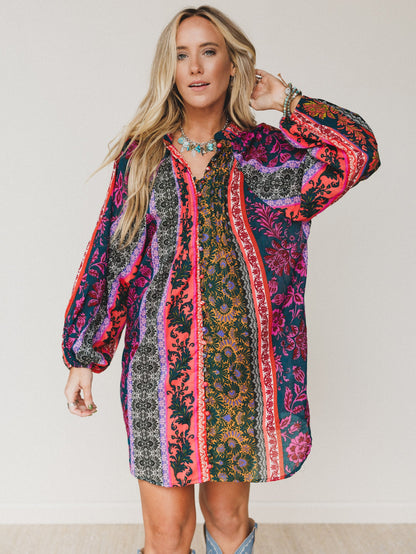 Horizon Haze Dress - Navy