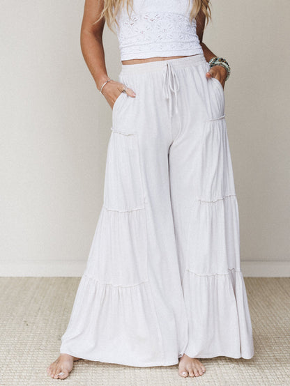 Full of Soul Wide Leg Pants - Natural