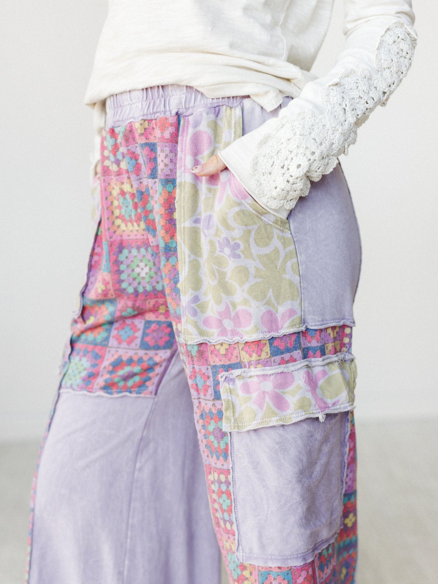 Desert Collage Pants - Moonbeam