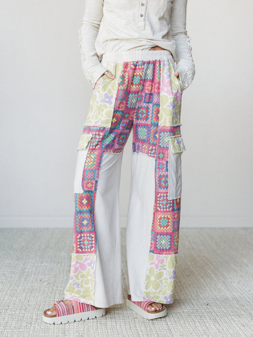 Desert Collage Pants - Natural