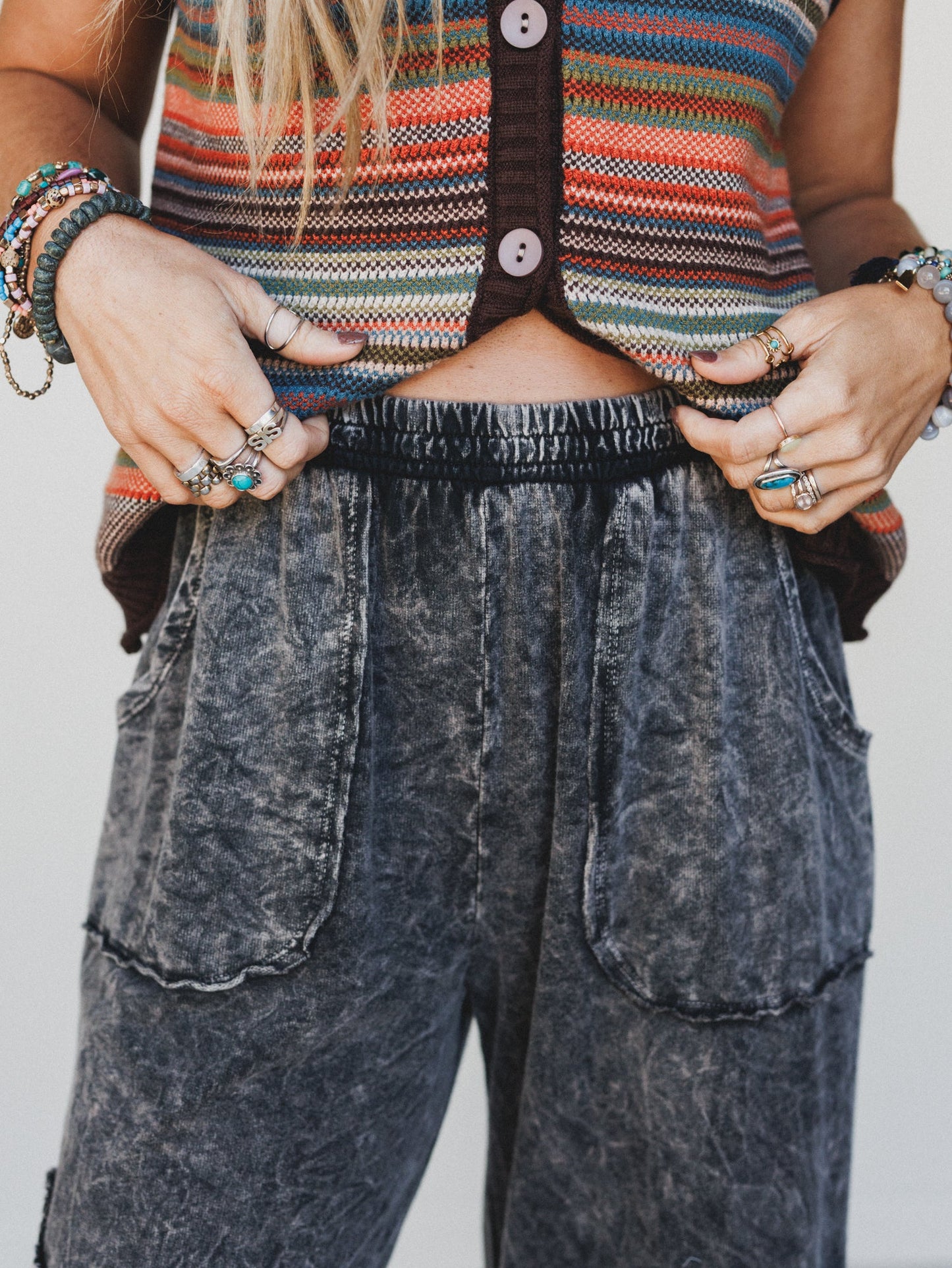 Kamilla Wide Leg Pants - Black