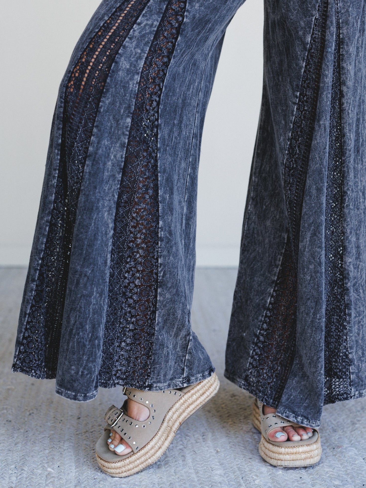 Wild Mark Wide Leg Pants - Black