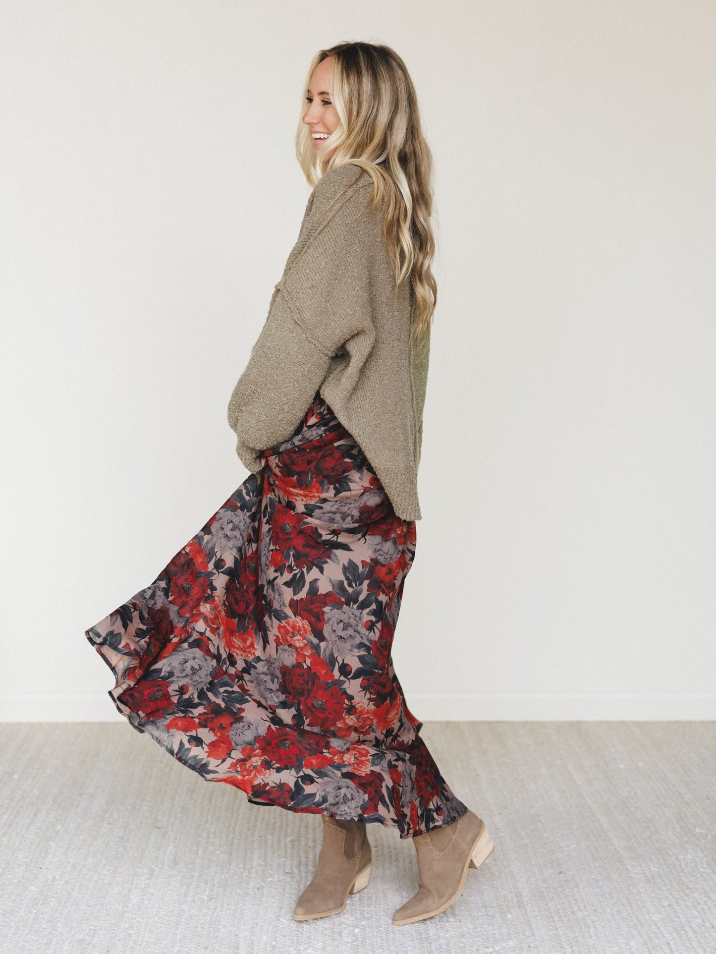 Lunar Bloom Skirt - Natural