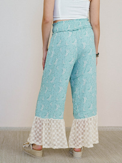 Provence Wide Leg Pants - Sage
