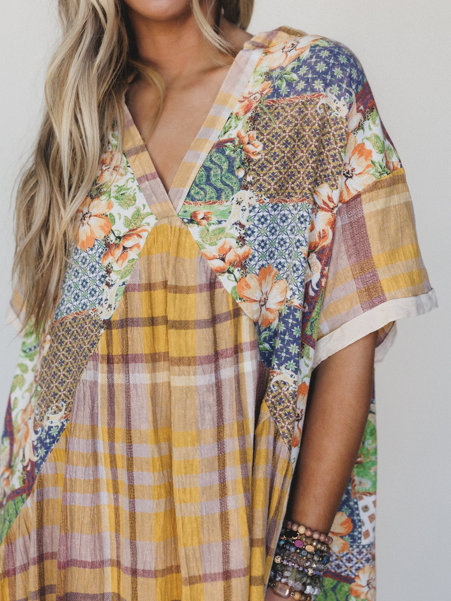 Golden Gaze Dress - Mustard