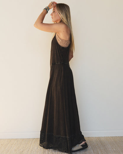 Free Bird Feeling Wide Leg Jumpsuit - Black