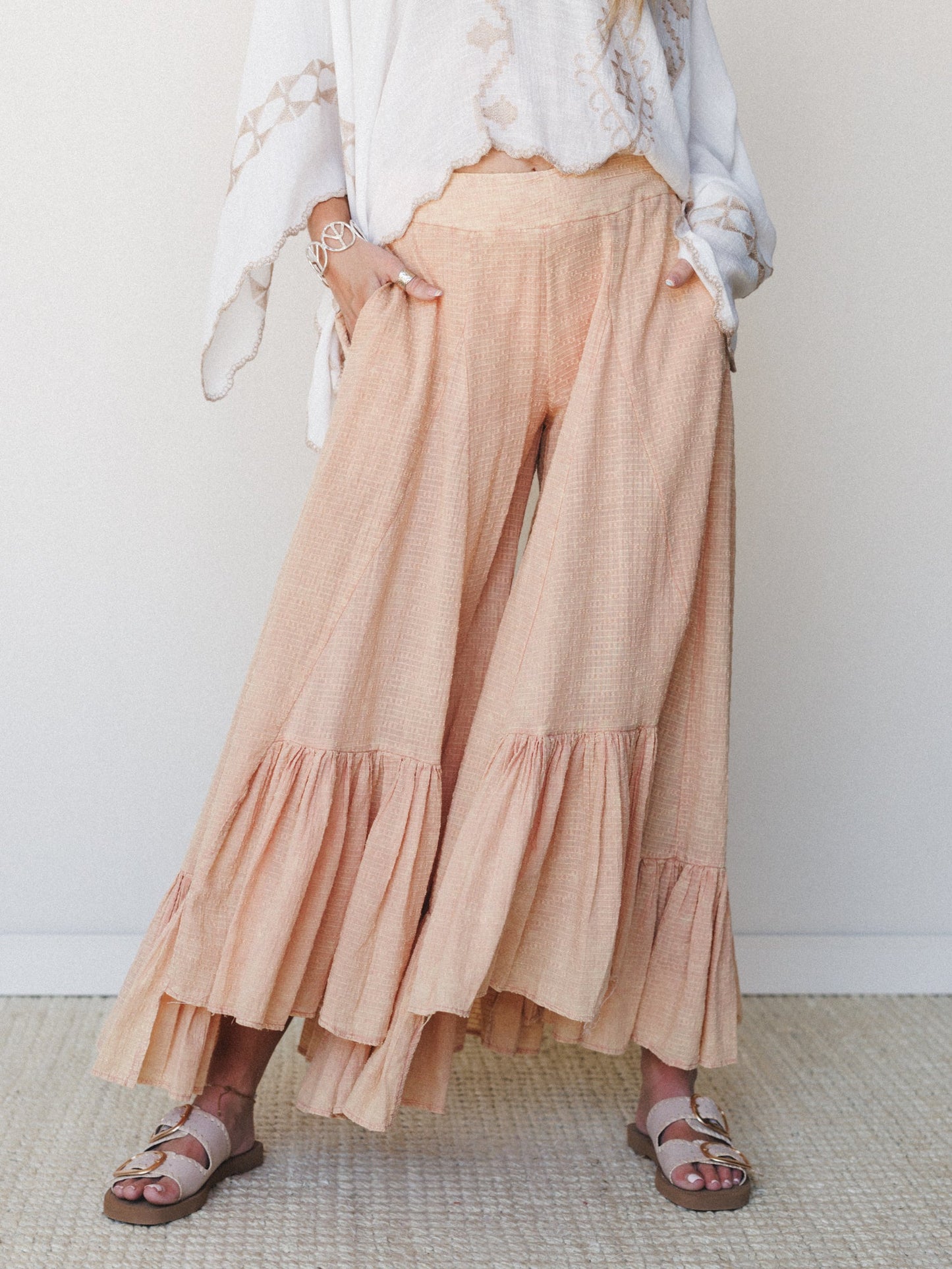Hearthside Threads Pants - Light Coral
