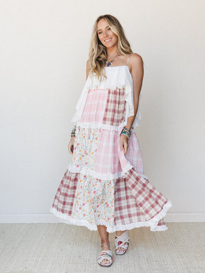 Nature Gathering Dress - Pink Multi