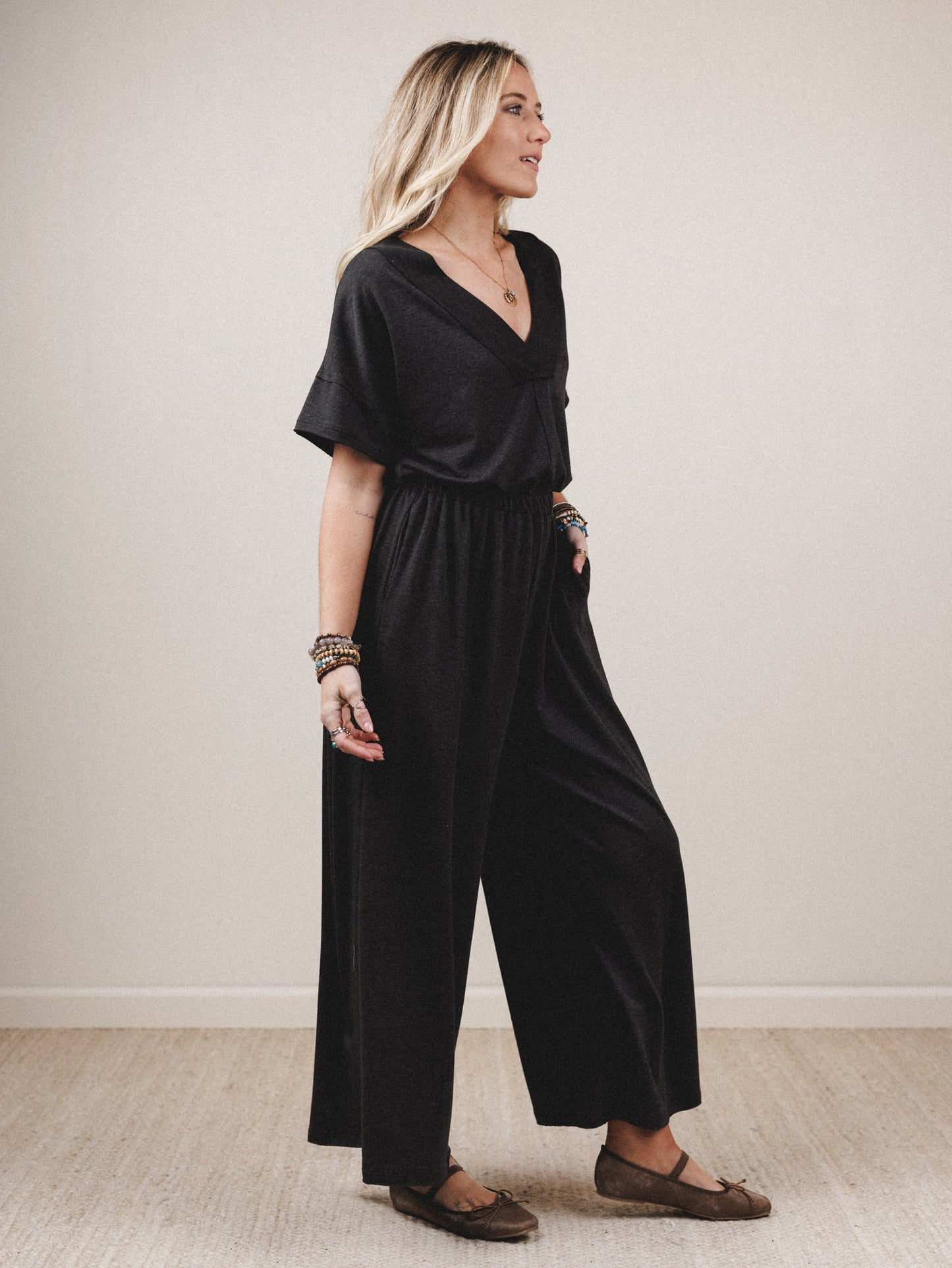 The Nest On The Go Jumpsuit - Charcoal
