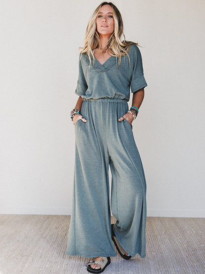 The Nest On The Go Jumpsuit - Olive