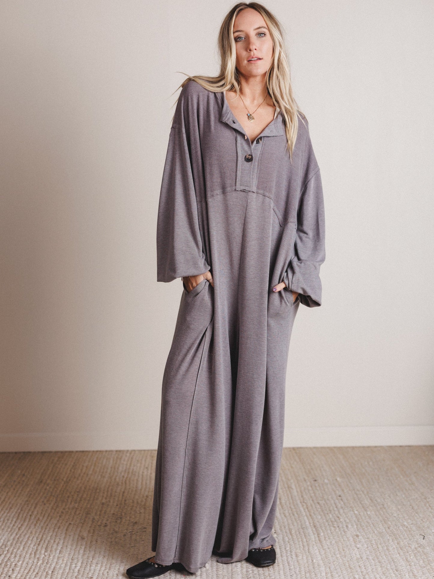 The Nest Sweet Nothings Jumpsuit - Heather Brown