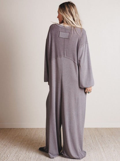 The Nest Sweet Nothings Jumpsuit - Heather Brown