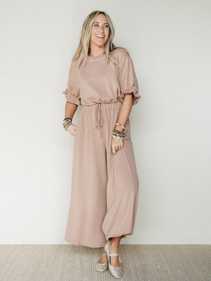 The Nest Open Sky Jumpsuit - Peanut Butter
