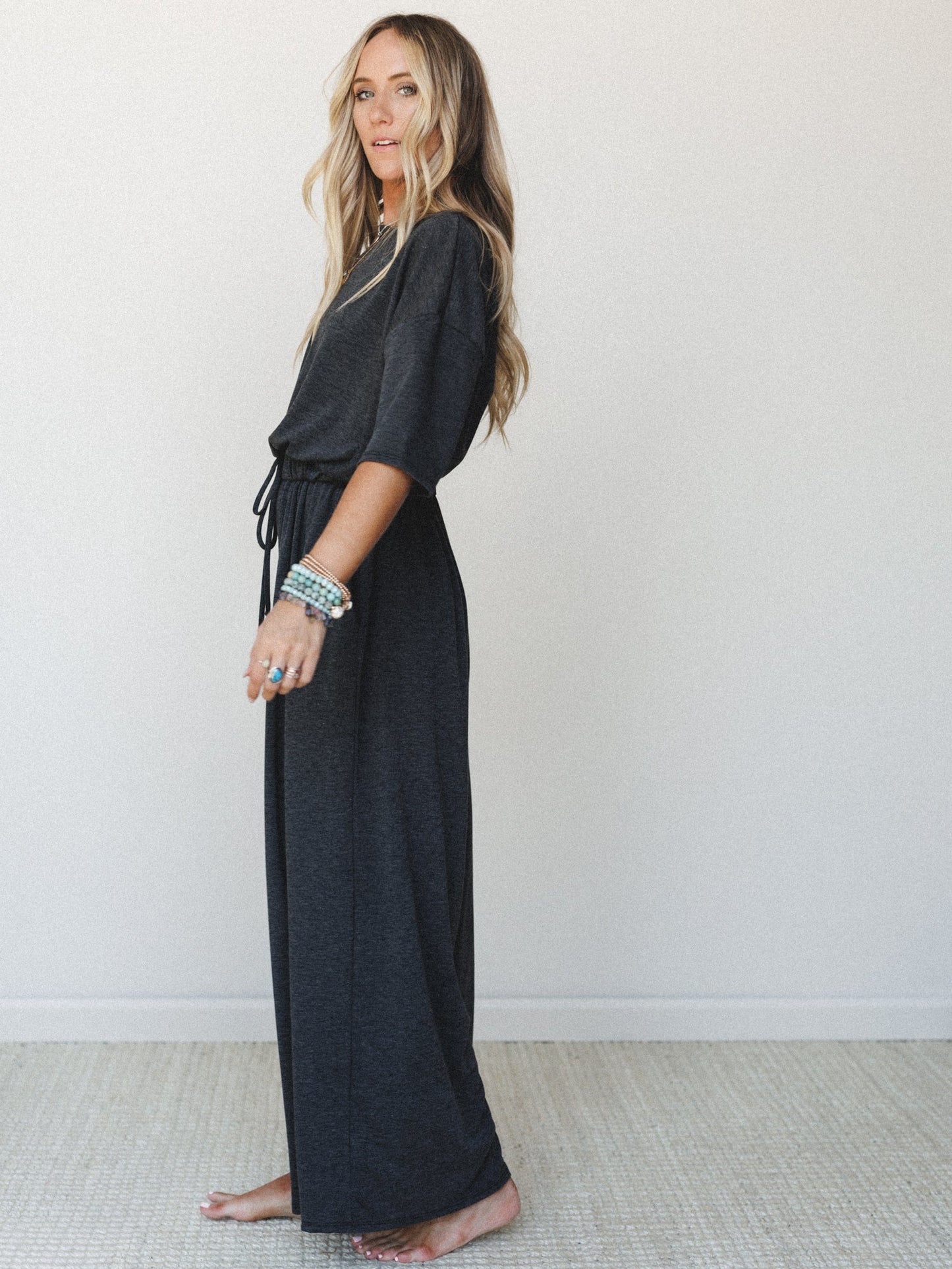 The Nest Cozy Cool Jumpsuit - Black