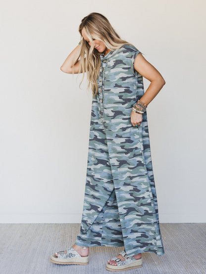 The Nest Davina Wide Leg Jumpsuit - Army Green