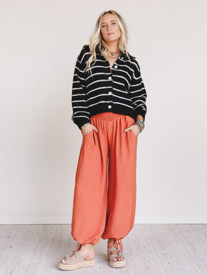 The Nest Oceana Cinched Pants - Pumpkin