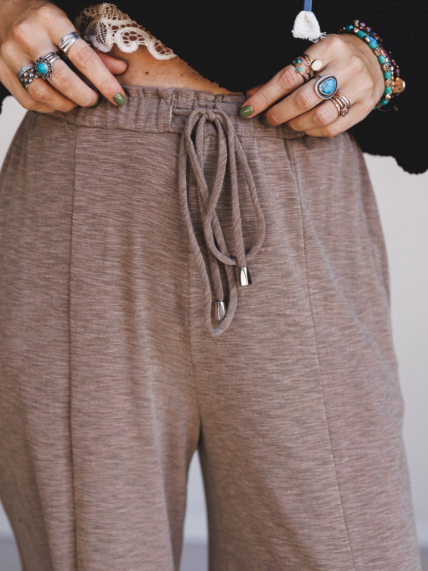 The Nest Solie Cinched Pants - Mocha