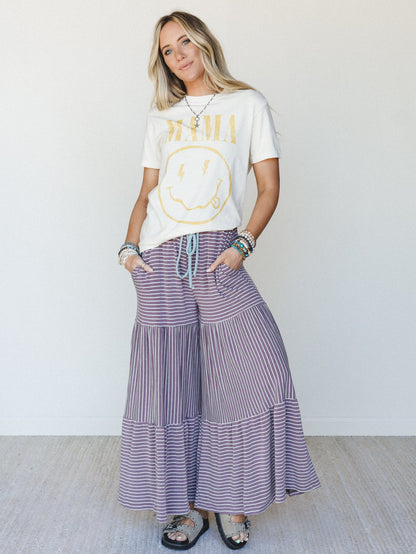 The Nest Forever Mine Striped Pants - Purple