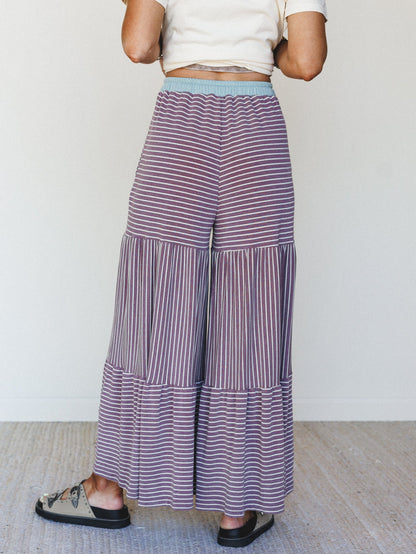 The Nest Forever Mine Striped Pants - Purple