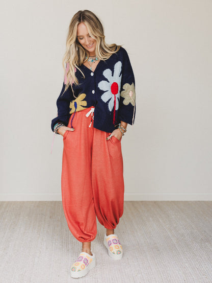 The Nest Laid Back Love Jogger Pants - Two Tone Rust