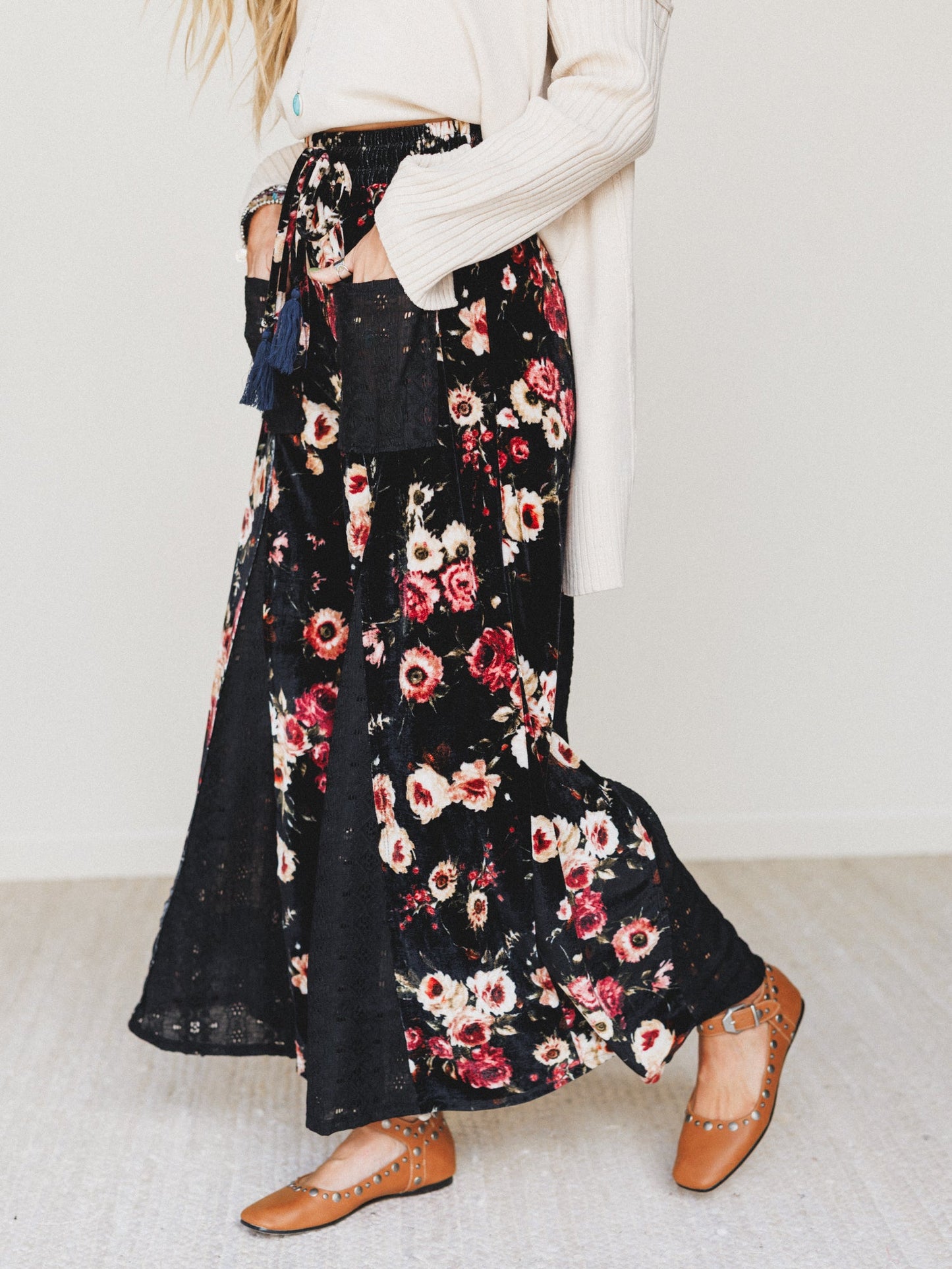 The Nest Let's Party Wide Leg Pants - Black