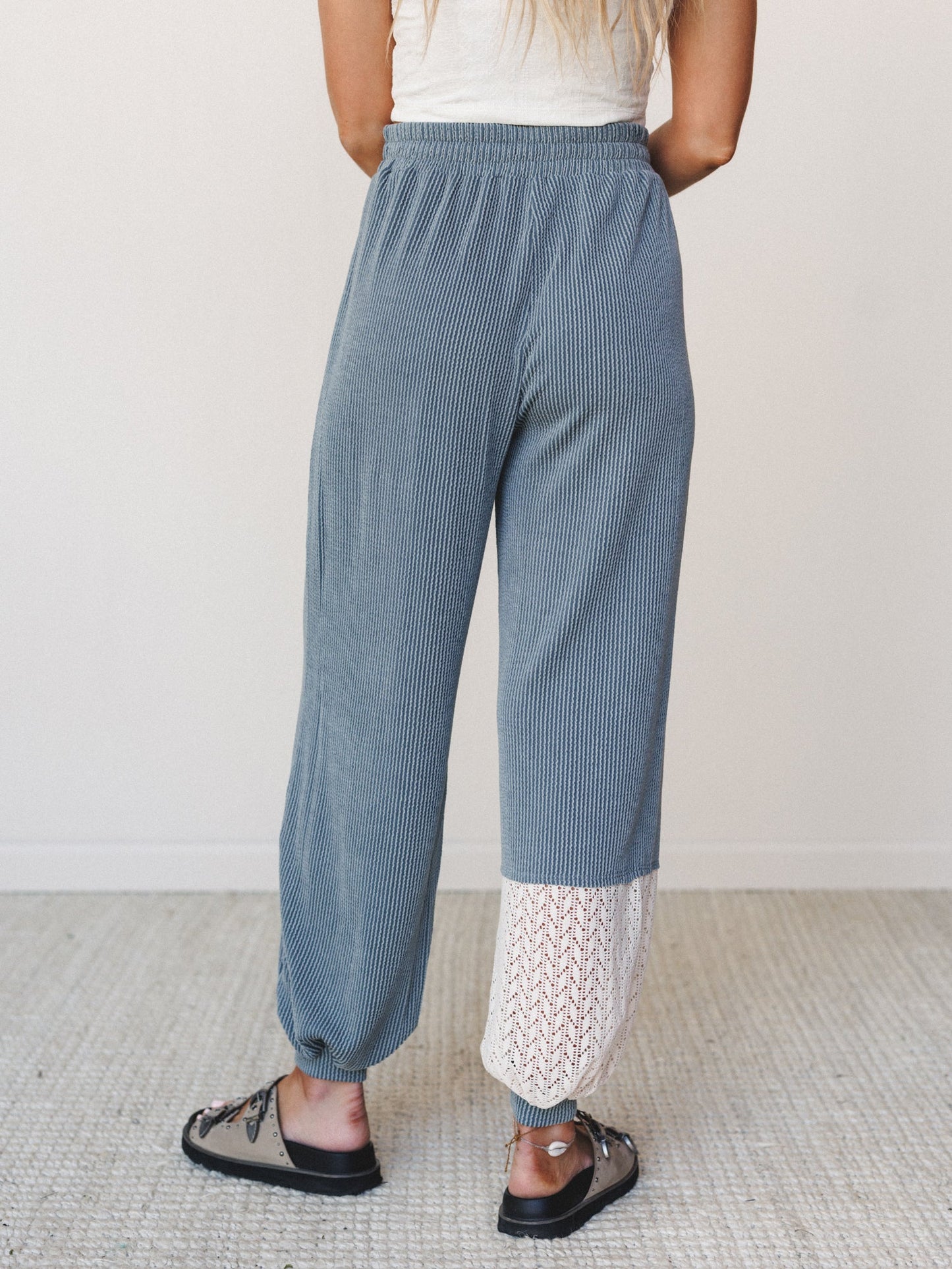 The Nest Weekend Warrior Joggers - Seafoam Cream