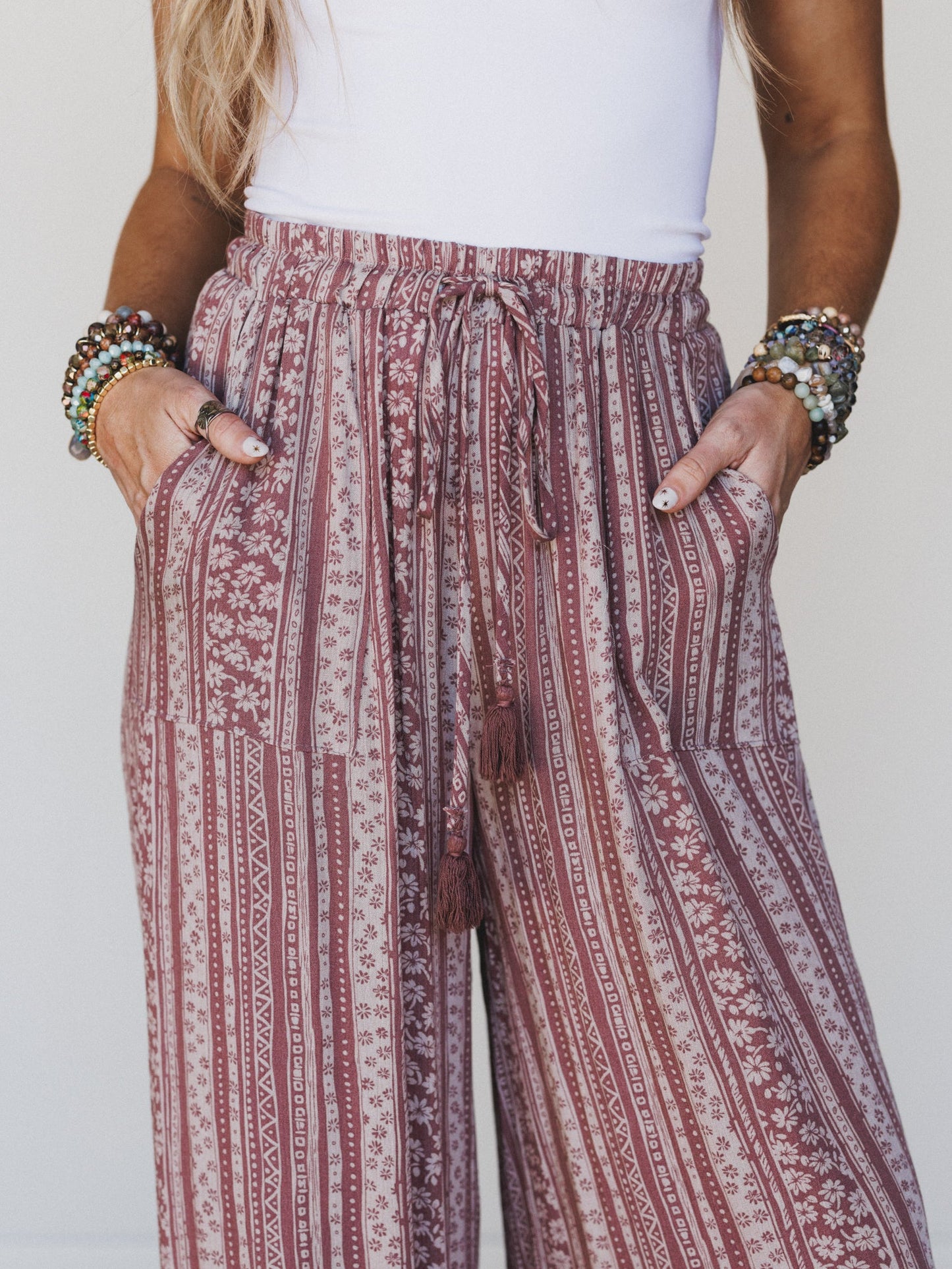 The Nest Ashlynn Rose Jogger Pants - Rose