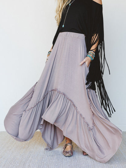 The Nest Forever Beauty Maxi Skirt - Mushroom - Pre Order