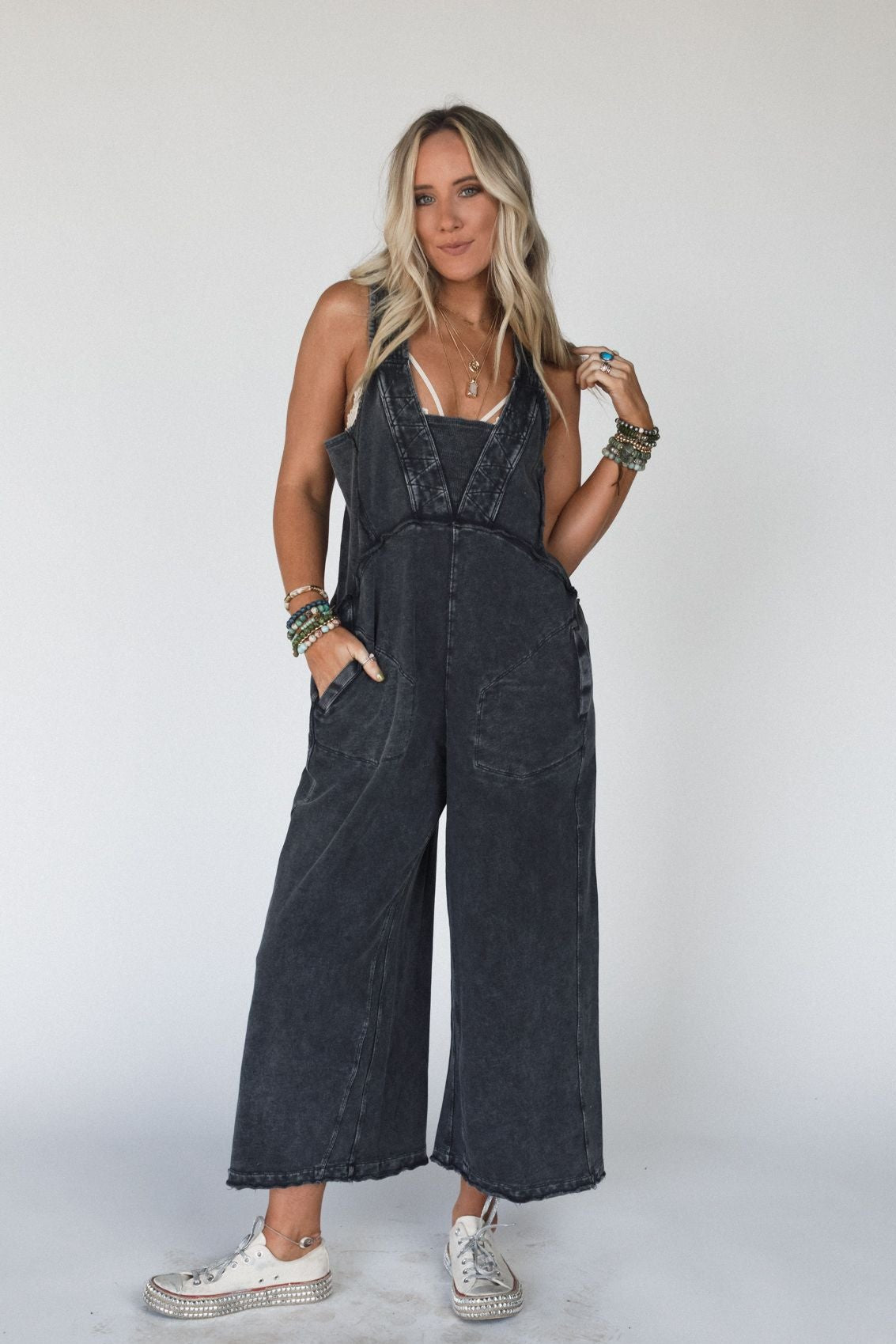 Meadow Dreamer Jumpsuit - Black
