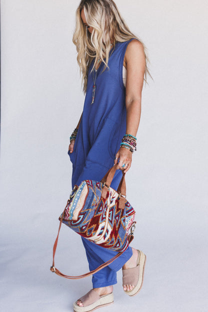 Driftwood Dreams Jumpsuit - Blue
