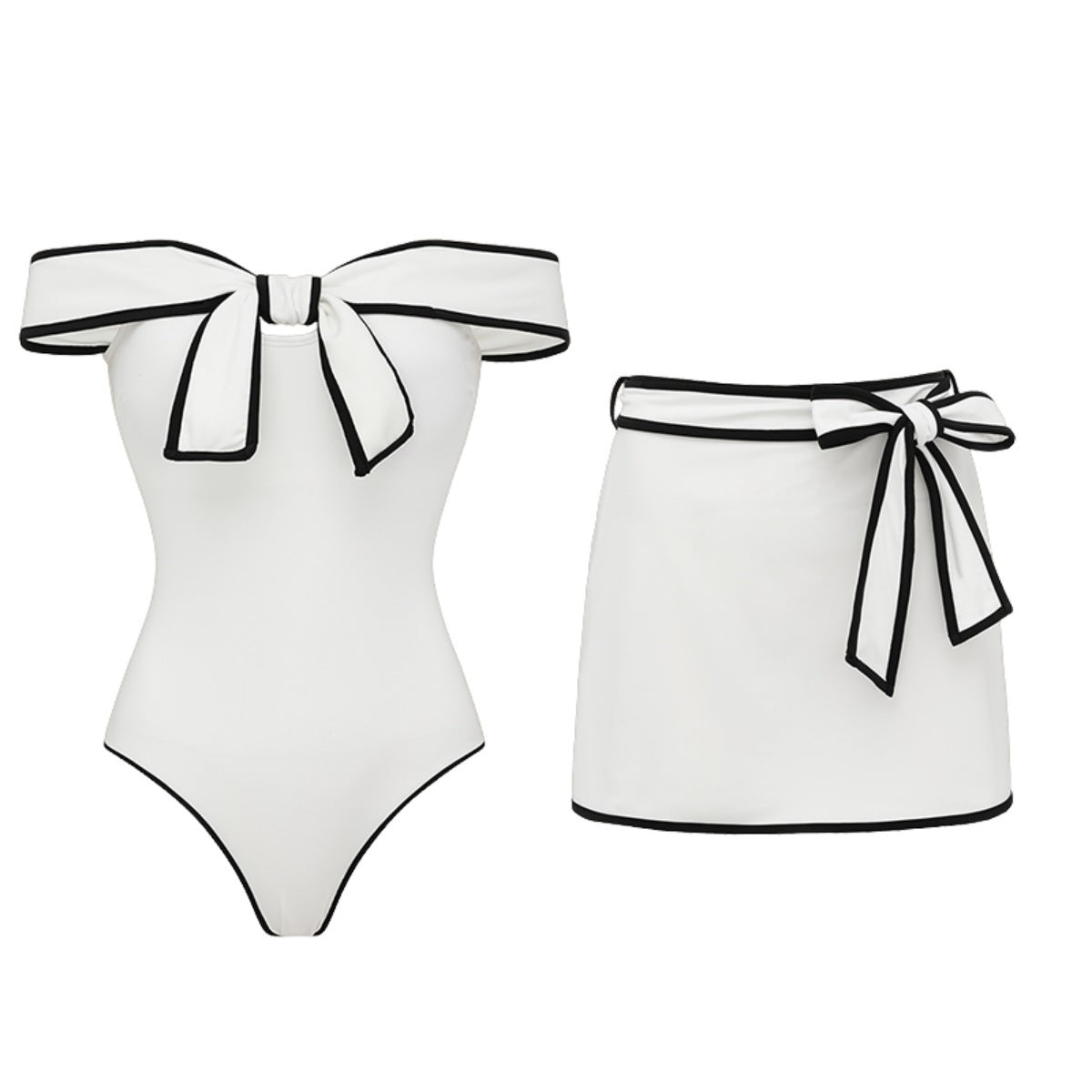 Black & White One-Piece Swimsuit