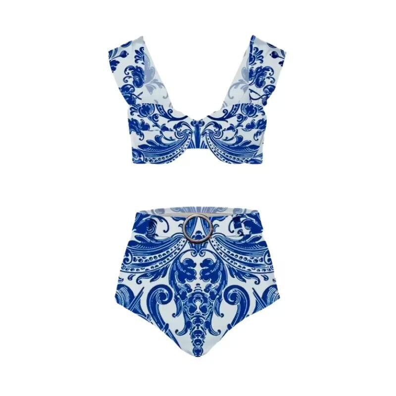 Blue One-Piece Swimsuit