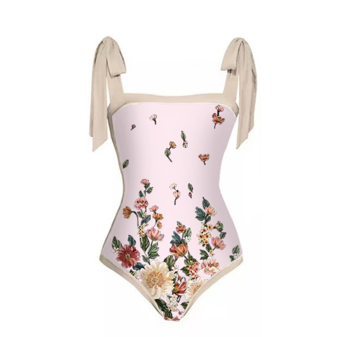 Mesh Two-Piece One-Piece Swimsuit