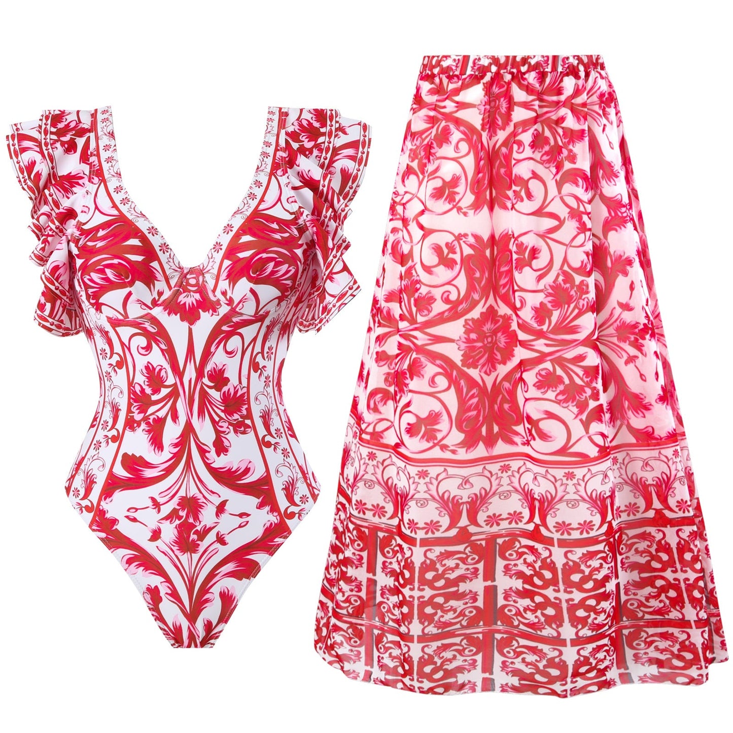 Modest One-Piece Swimsuit