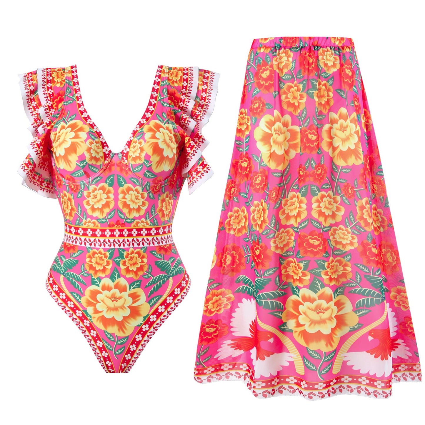 Modest One-Piece Swimsuit