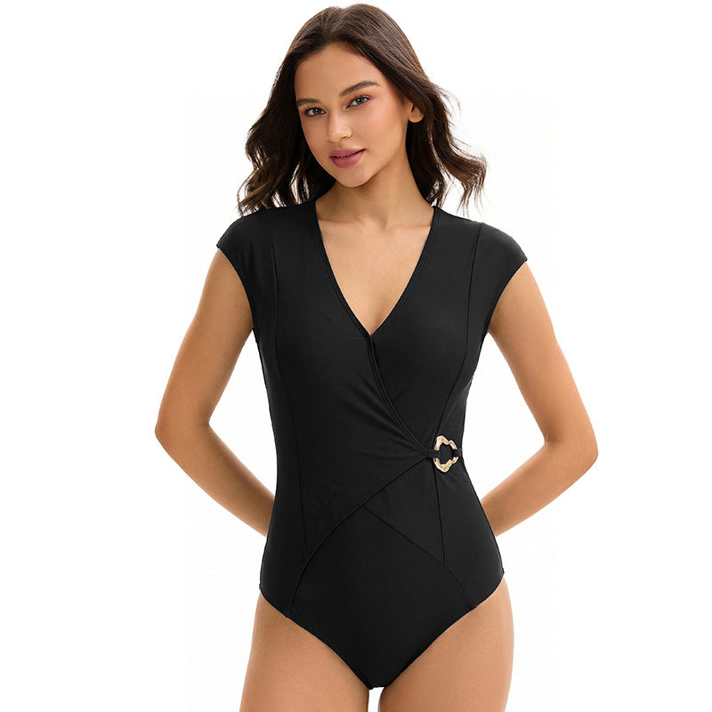 Triangle One-Piece Swimsuit
