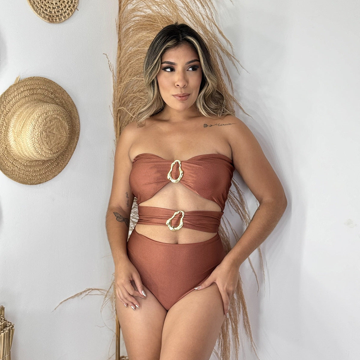 Solid One-Piece Swimsuit