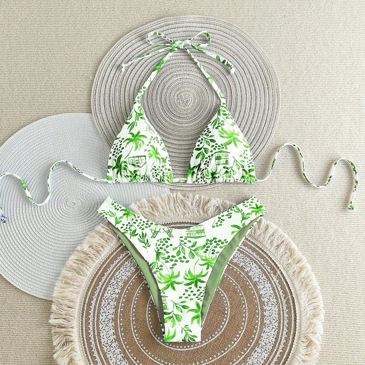 Slit One-Piece Swimsuit