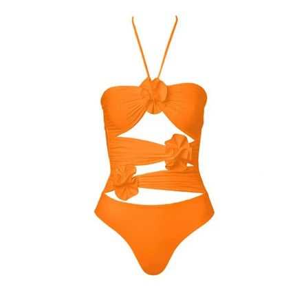 Solid One-Piece Swimsuit