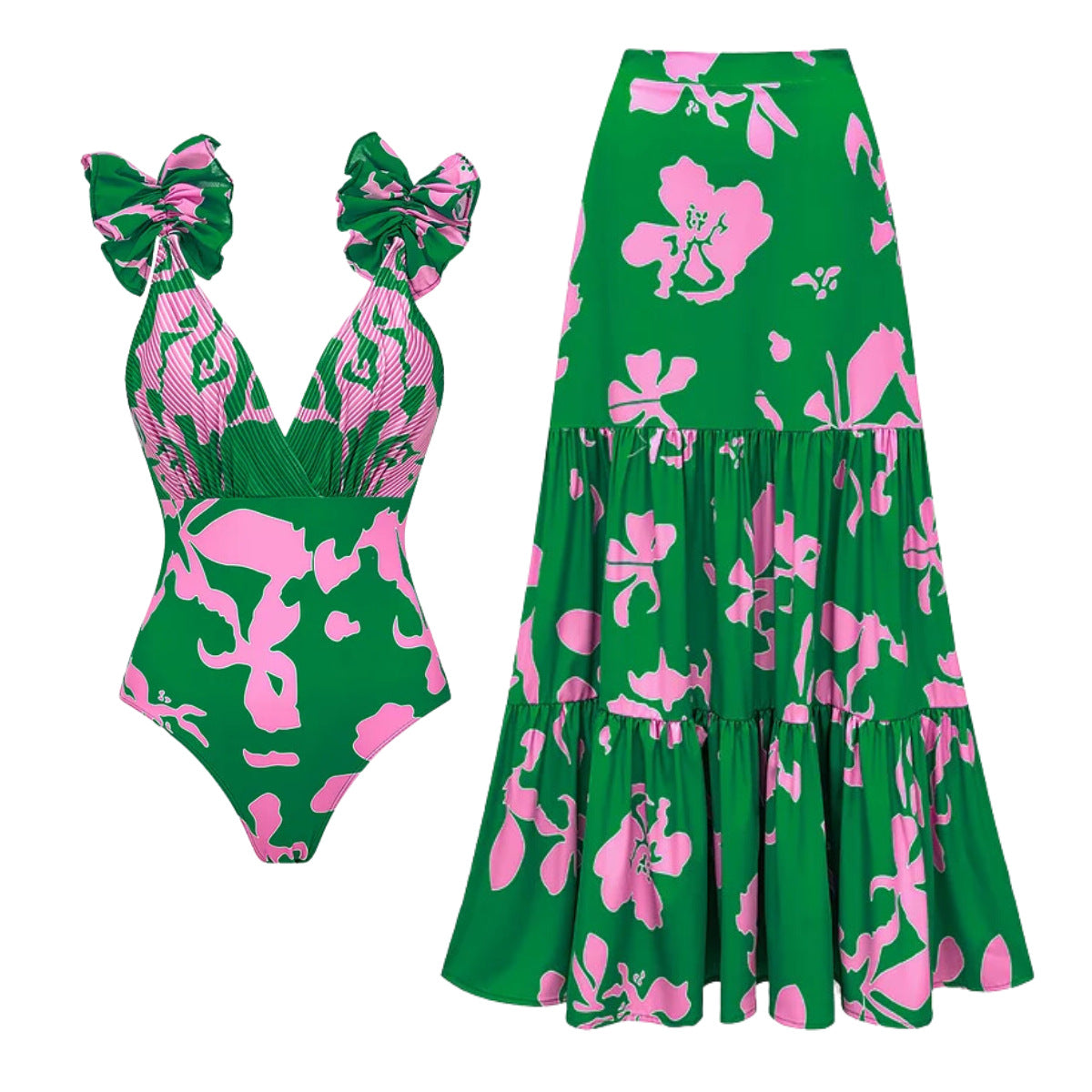 Halterneck One-Piece Swimsuit