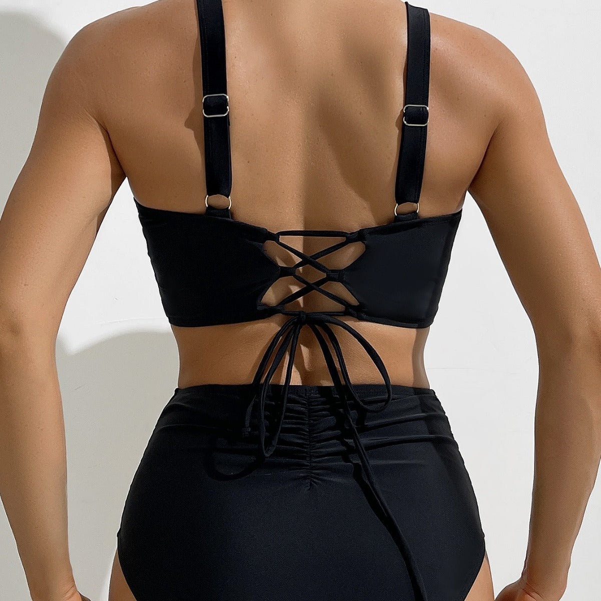 Solid One-Piece Swimsuit