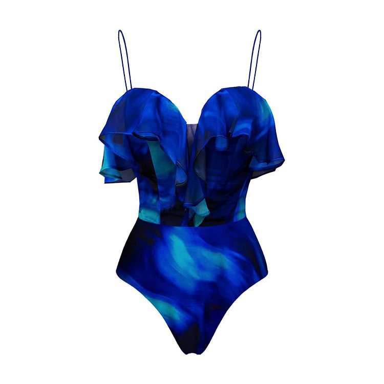 Ruffle One-Piece Swimsuit