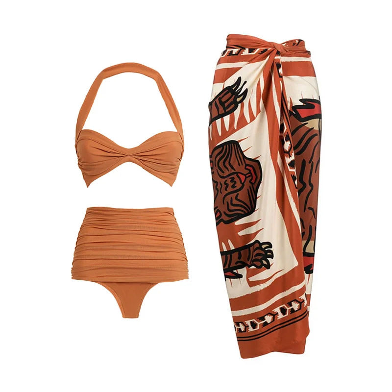 Asymmetric One-Shoulder One-Piece Swimsuit